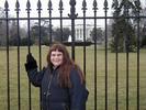 My lovely Marcia in front of the White House