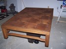 Coffee table after staining