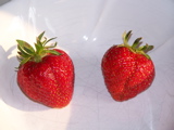 First two strawberries
