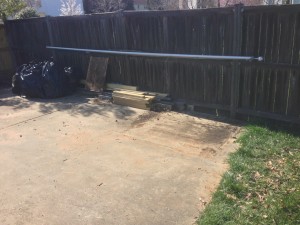 Concrete pad much cleaner
