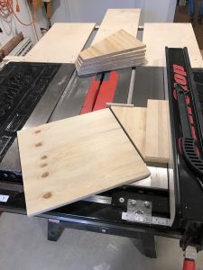 Fabricating main supports using a 30° jig