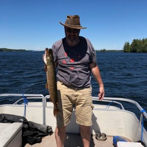 Brian caught a northern pike
