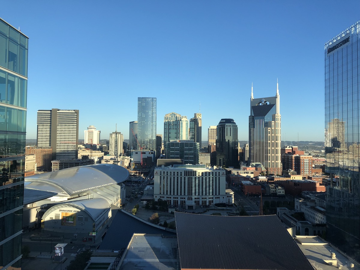 Downtown Nashville from 19 floors up...