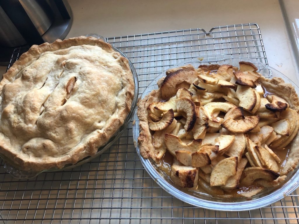 Apple pies that Marcia made for Thanksgiving.